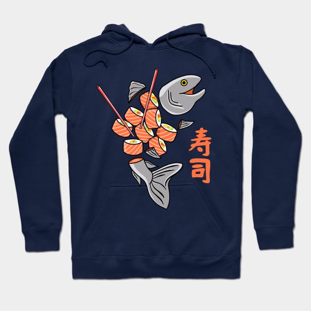 Salmon Sushi Hoodie by Kimprut